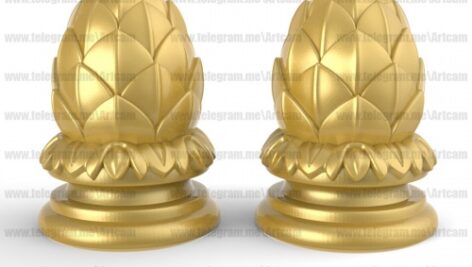 فروش فایل سه بعدی نرده راه پله 3dN10